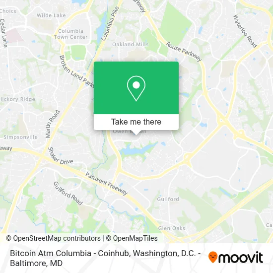 Bitcoin Atm Columbia - Coinhub map