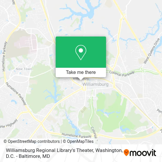 Williamsburg Regional Library's Theater map
