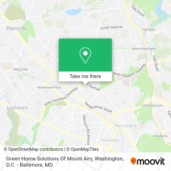 Green Home Solutions Of Mount Airy map