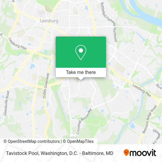Tavistock Pool map