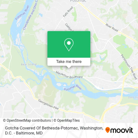 Gotcha Covered Of Bethesda-Potomac map