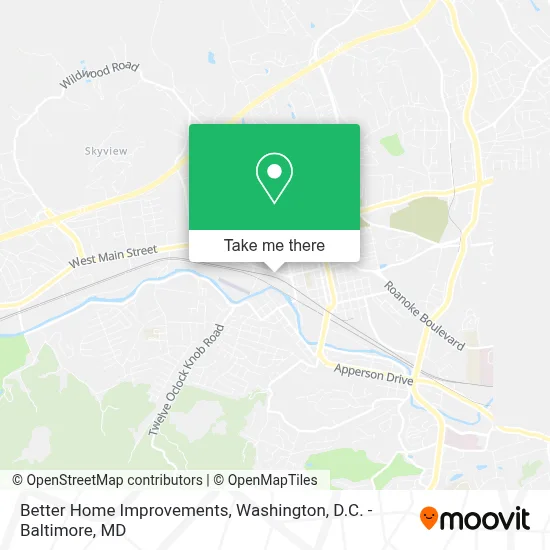 Better Home Improvements map