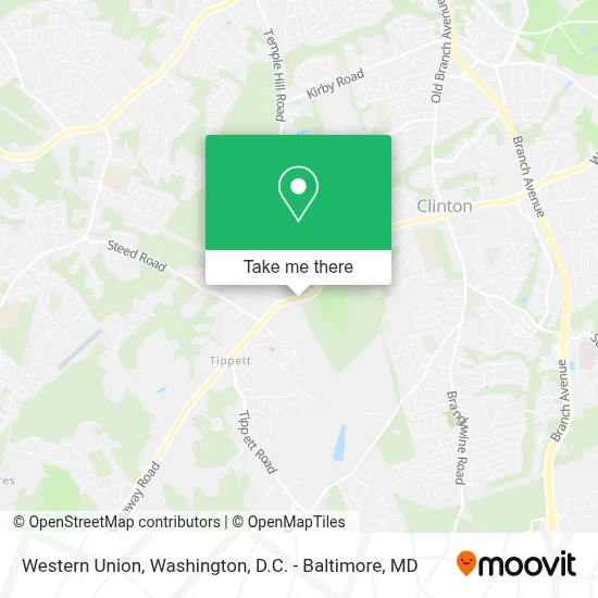 Western Union map