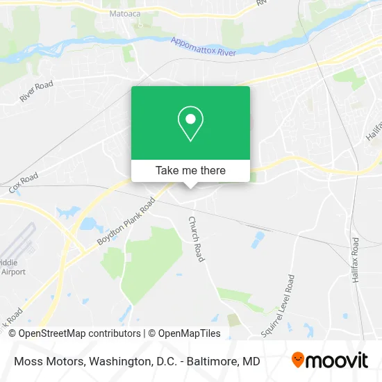 Moss Motors map