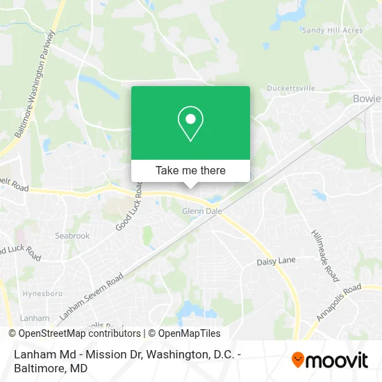 Lanham Md - Mission Dr map