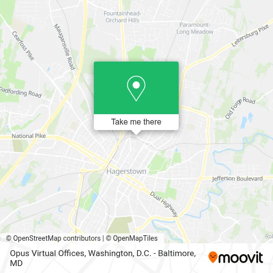 Opus Virtual Offices map