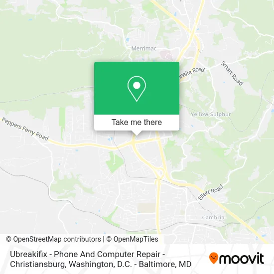 Ubreakifix - Phone And Computer Repair - Christiansburg map
