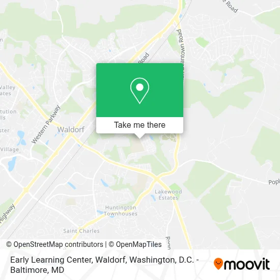 Early Learning Center, Waldorf map
