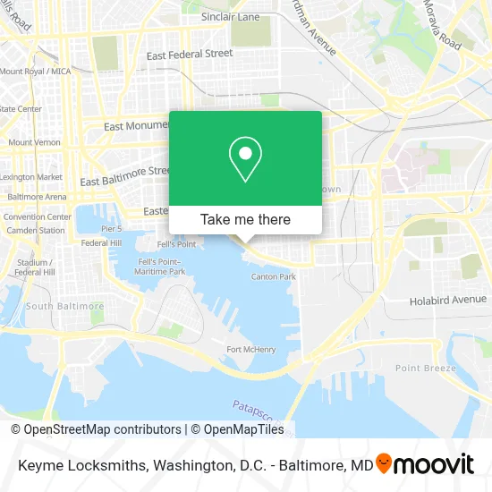 Keyme Locksmiths map