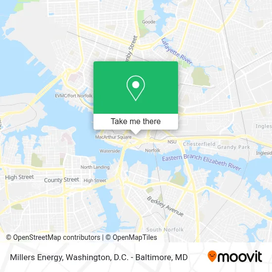 Millers Energy map