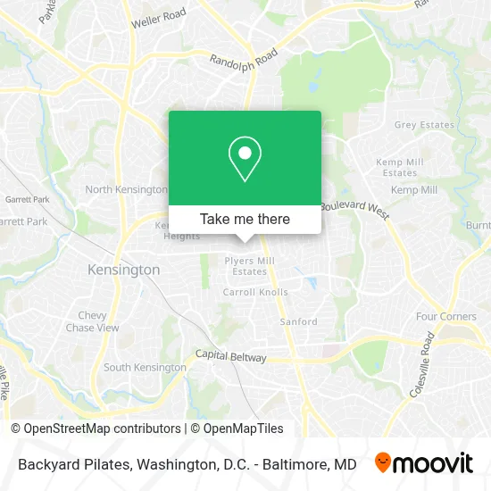 Backyard Pilates map