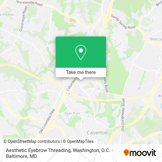 Aesthetic Eyebrow Threading map