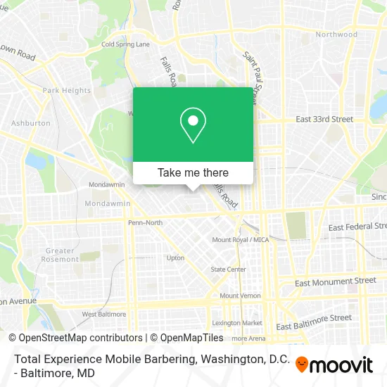 Total Experience Mobile Barbering map