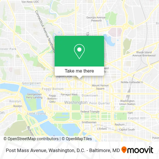 Post Mass Avenue map