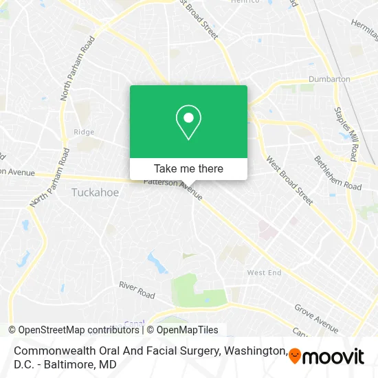 Commonwealth Oral And Facial Surgery map
