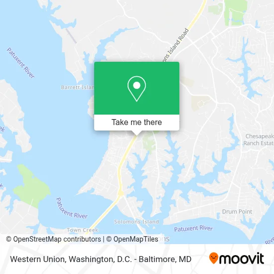 Western Union map