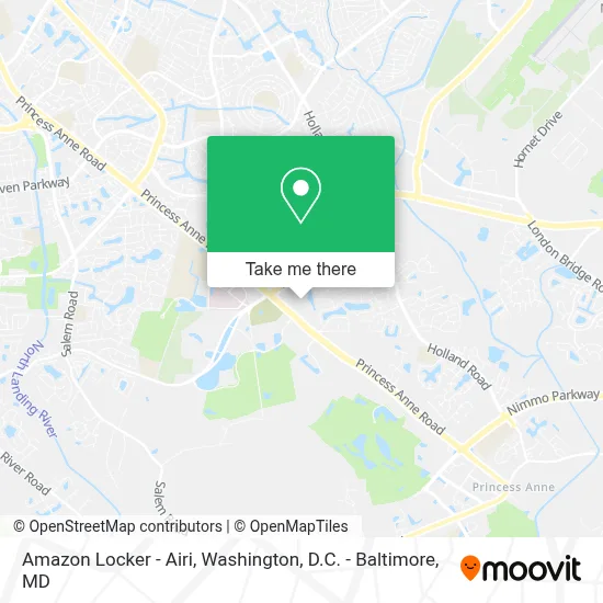 Amazon Locker - Airi map
