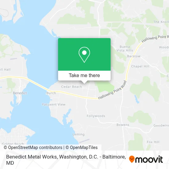 Benedict Metal Works map
