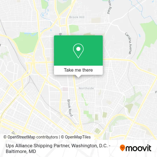 Ups Alliance Shipping Partner map