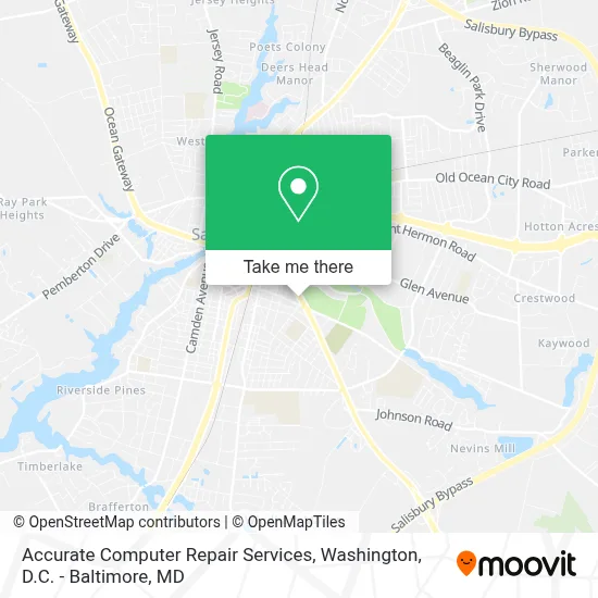 Accurate Computer Repair Services map