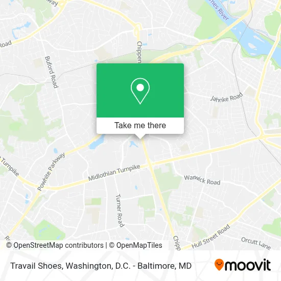 Travail Shoes map