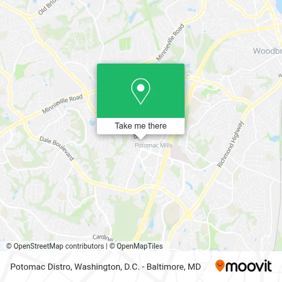 Potomac Distro map