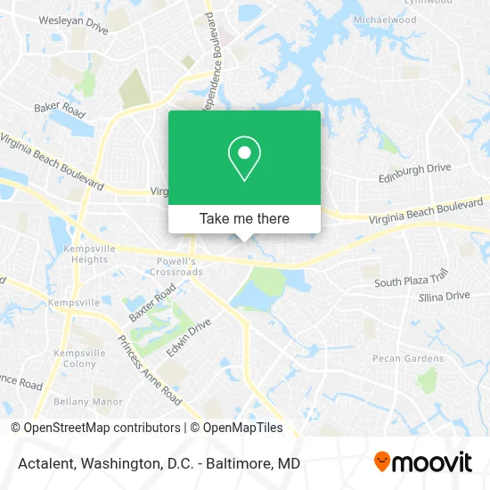 Actalent map