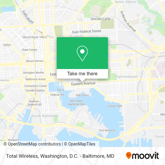 Total Wireless map