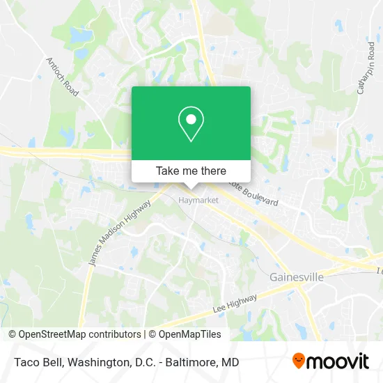Taco Bell map