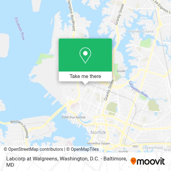 Labcorp at Walgreens map