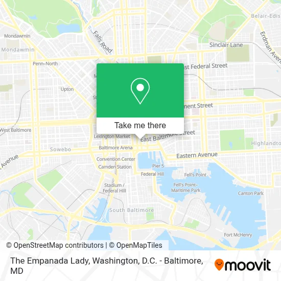 The Empanada Lady map