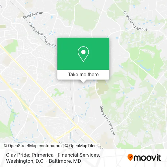 Clay Pride: Primerica - Financial Services map
