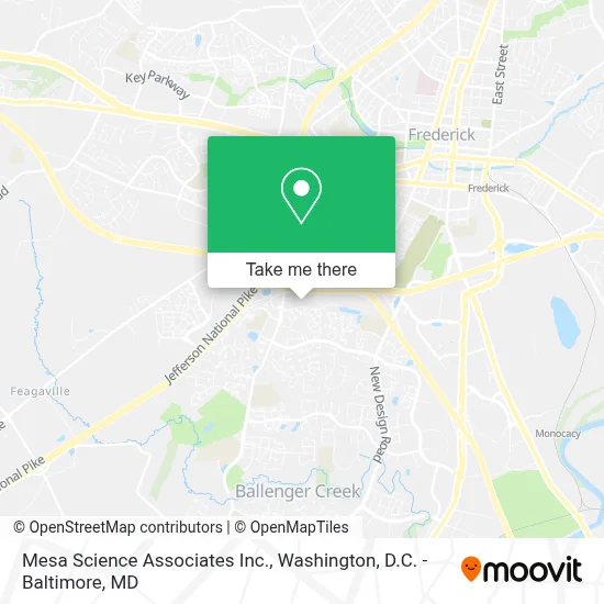 Mesa Science Associates Inc. map