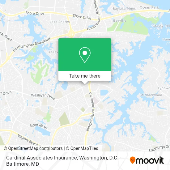 Cardinal Associates Insurance map