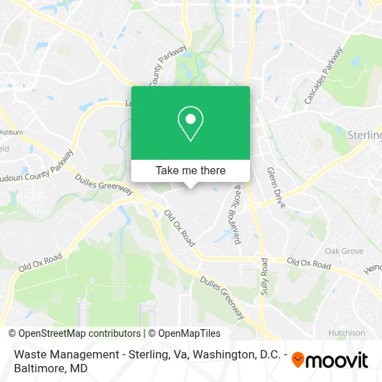 Waste Management - Sterling, Va map