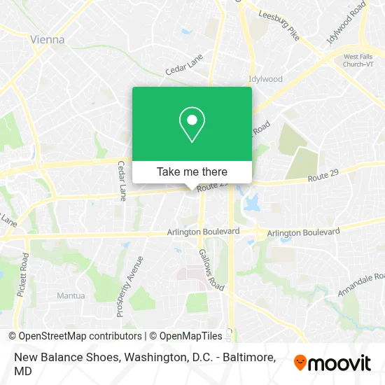 New Balance Shoes map
