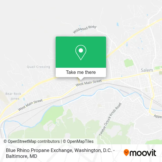 Blue Rhino Propane Exchange map