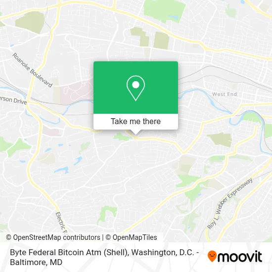 Byte Federal Bitcoin Atm (Shell) map