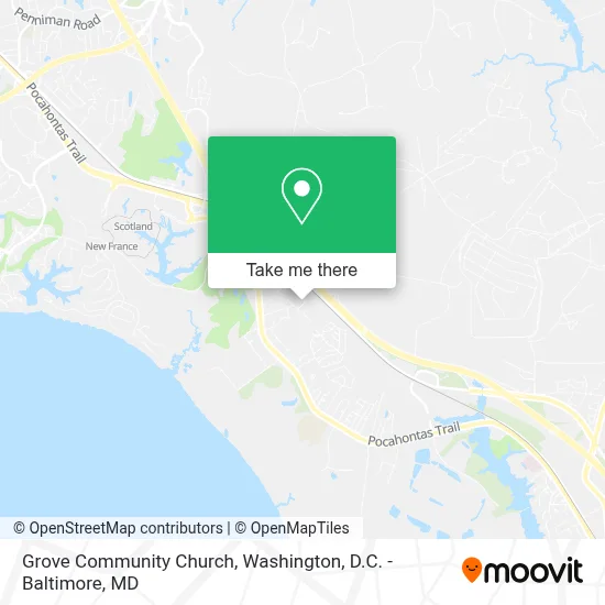 Grove Community Church map