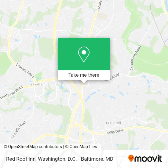 Red Roof Inn map