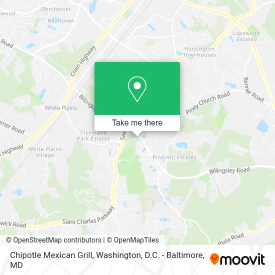 Chipotle Mexican Grill map