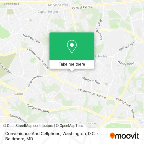 Convenience And Cellphone map