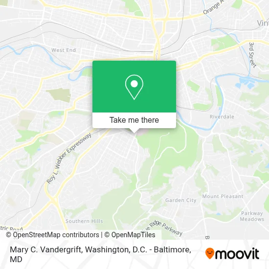 Mary C. Vandergrift map