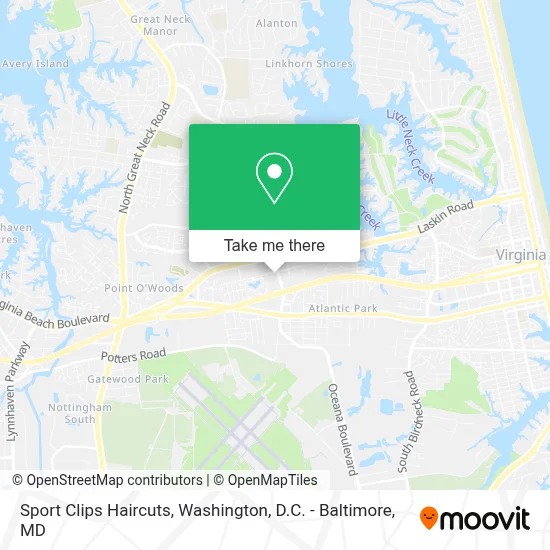 Sport Clips Haircuts map