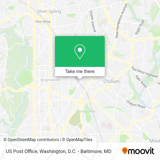 Us Post Office map