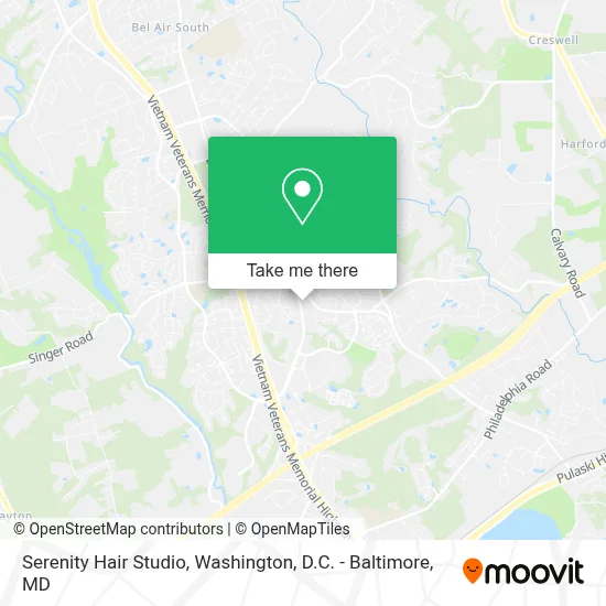 Serenity Hair Studio map
