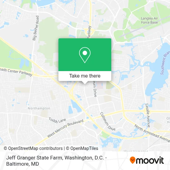 Jeff Granger State Farm map