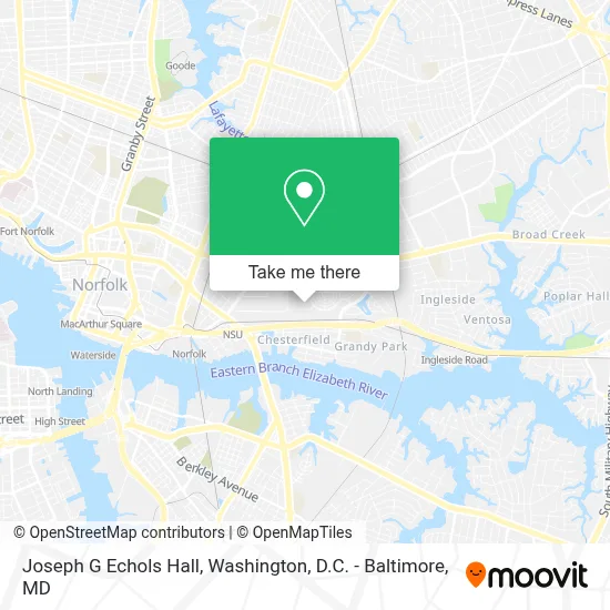Joseph G Echols Hall map