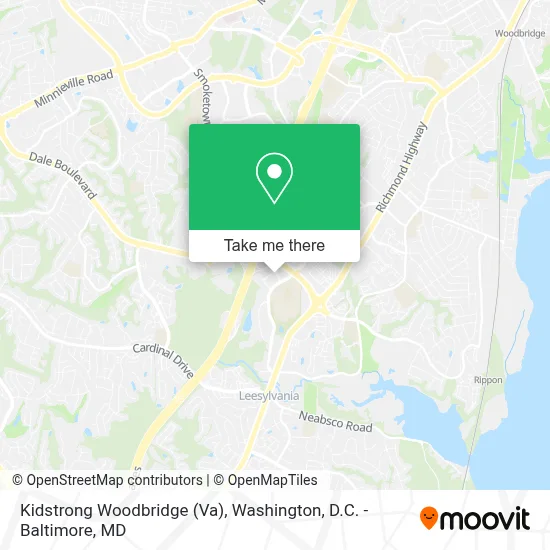 Kidstrong Woodbridge (Va) map