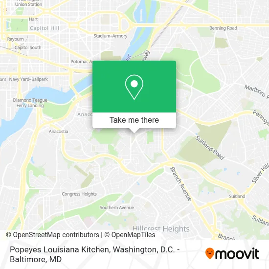 Popeyes Louisiana Kitchen map